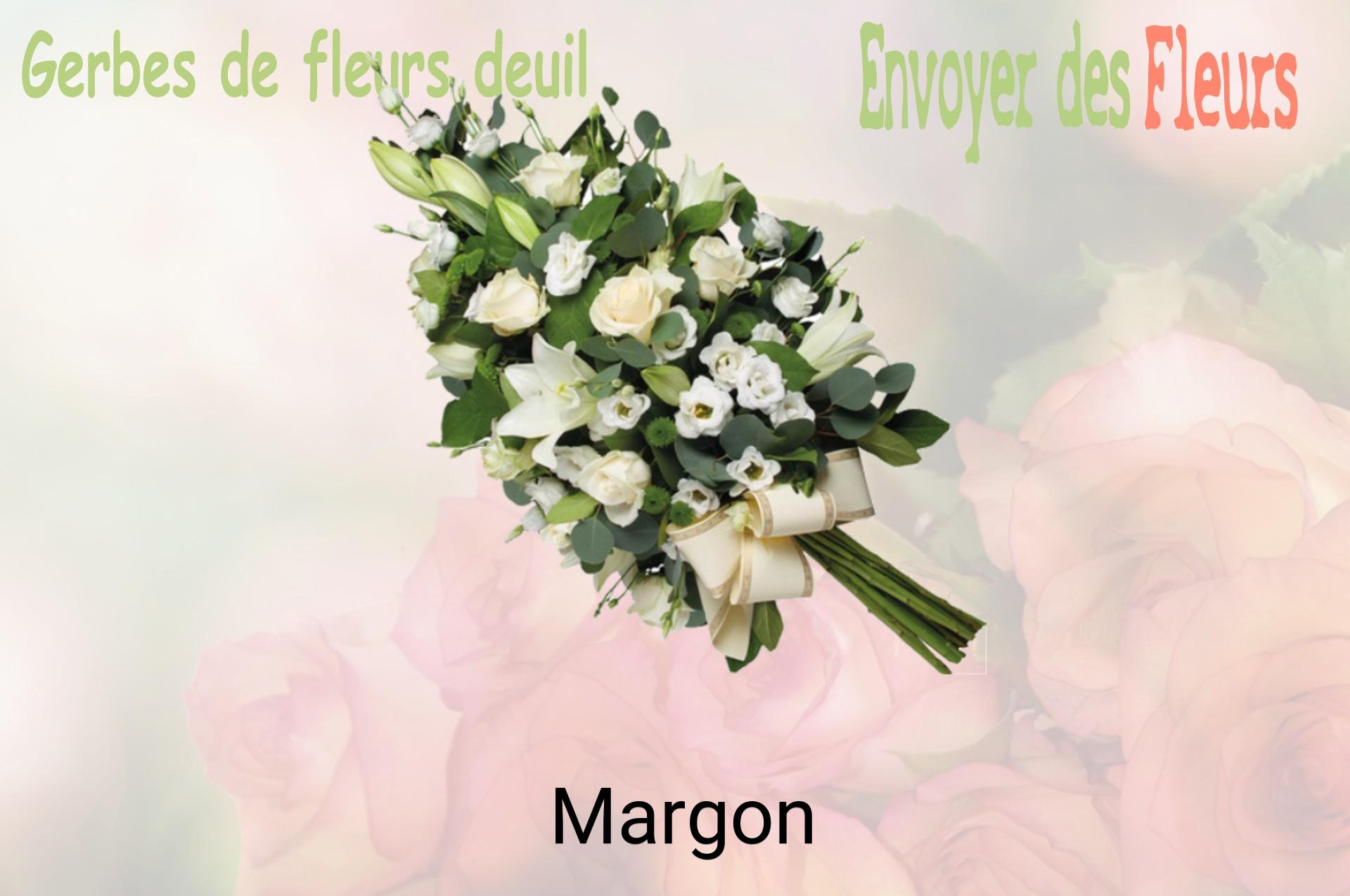 Gerbe de fleurs de deuil livrée à Margon